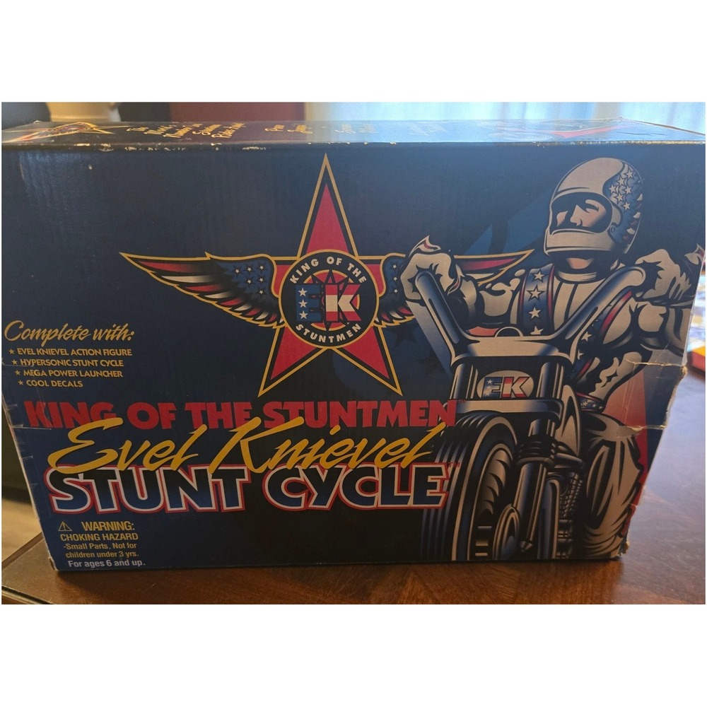 Evel Knievel Stunt Cycle King of the Stuntmen Playing Mantis 1998 Vintage 9501